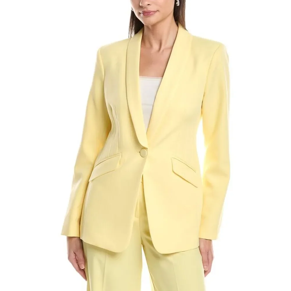 Tahari Asl Womens  Blazer, Yellow